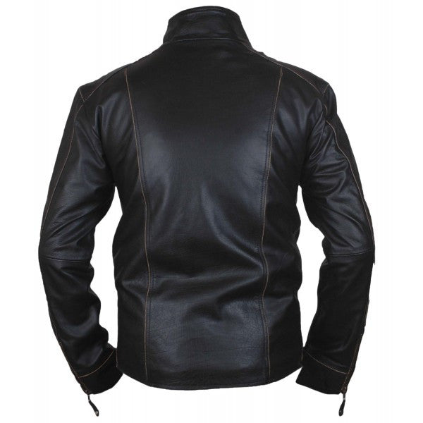 ★ SETUP-EXE★ RIVET BIKER JACKET BLACK 25SPRING002EXE Men's Stylish Cafe Racer Rivet Zipper Studded Casual Slim